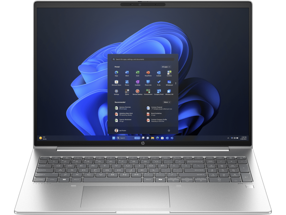 Portátil HP ProBook 460 G11 de 16", Windows 11 Pro, Intel® Core™ Ultra 7, 16GB RAM, 1TB SSD, WUXGA