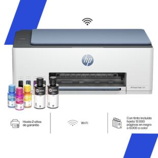 Impresora Multifuncional HP Smart Tank 585, Tinta continua, Color, Wifi, Smart App, Escaner, Copia (1F3Y4A)