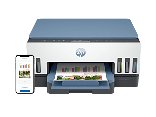 Impresora Multifuncional HP Smart Tank 725 Inalámbrico, Color Impresora, Copiadora, escáner