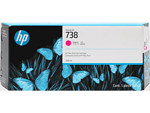 Cartucho de Tinta HP 738 Magenta DesignJet de 300 ml (676M7A)