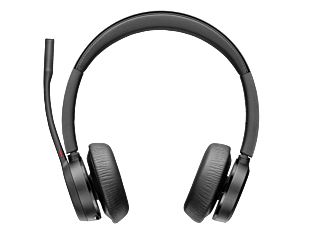 HP Poly Voyager 4320 con certificación de Microsoft Teams, Audifonos  USB-C + adaptador BT700 (77Z30AA)