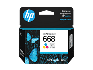 Cartucho de tinta Original HP Advantage 668, tricolor, 7FP36VL (7FP36VL)
