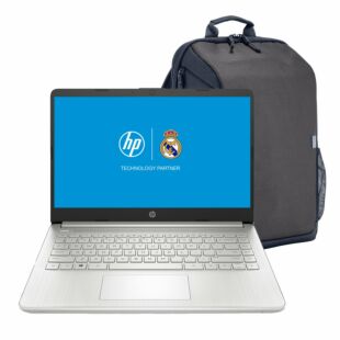 Portátil HP 14-dq6002la, Intel N-series, 4 GB RAM, 128 GB UFS, 14" HD, Windows 11 Home - 14" - Plateado natural (B9TL3LA)