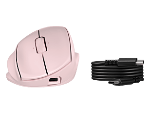 Mouse ergonómico HP Tilt 720M rosa (BH7N4AA)