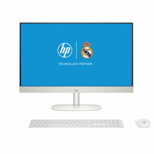 Todo en Uno HP 24-cr0350la PC, Windows 11 Home Single Language, 23.8", Intel® Core™ i5, 8GB RAM, 512GB SSD, FHD, Blanco nácar - 23.8-inch (60.45 cm) - Blanco nácar (BP2E9LA)