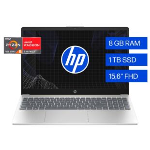 Portátil HP 15-fc0260la, AMD Ryzen 5, 1 TB SSD, 15.6, FHD Windows 11 Home - 15.6" - Cubierta dorada cálida, base y marco de teclado en plata natural (BC4T4LA)