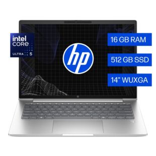 Portátil HP ProBook 4 AI G1i, 14", Windows 11 Pro, Intel® Core™ Ultra 5, 16GB RAM, 512GB SSD, WUXGA - 14" - Pike silver (BH8M4LT)