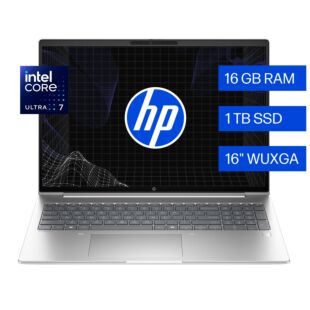 Portátil HP ProBook 4, Intel Core Ultra 7, 16 GB RAM, 1 TB SSD, 16" WUXGA, Windows 11 Pro - 16" - Pike silver (BH8M9LT)