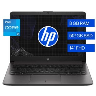 Portátil HP 240R G9, 14", Windows 11 Pro, Intel® Core™ i5, 8GB RAM, 512GB SSD, FHD - 14" - Plateado ceniza oscuro (BK7V5AT)