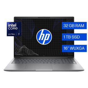 Portátil HP Workstation  ZBook X G1i de 16", Windows 11 Pro, Intel® Core™ Ultra 7, 32GB RAM, 1TB SSD - 16" -  (D5HK0LT)