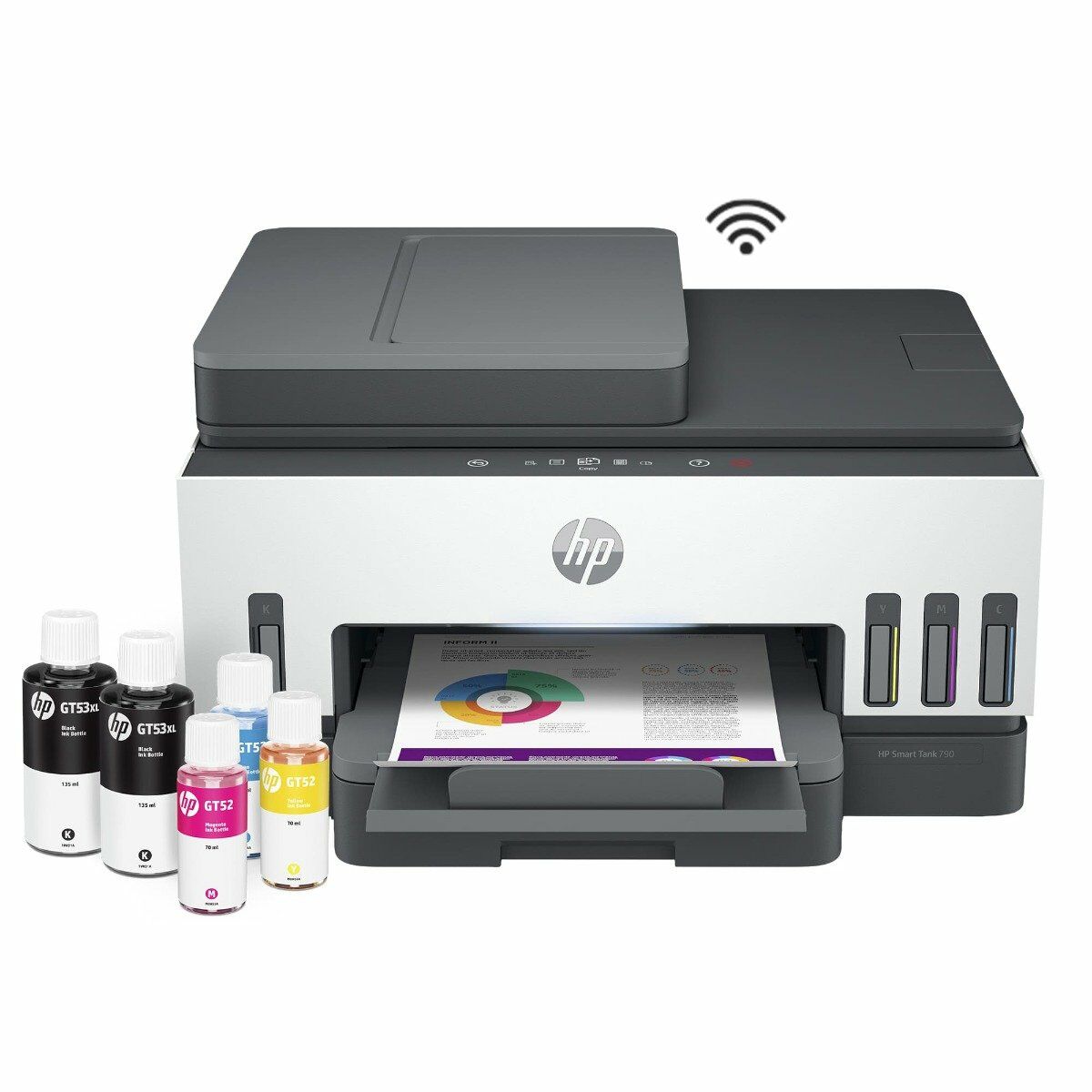 Impresora Multifuncional HP Smart Tank 790 Wi-Fi (Obsequio kit colores Faber Castell y Resma)