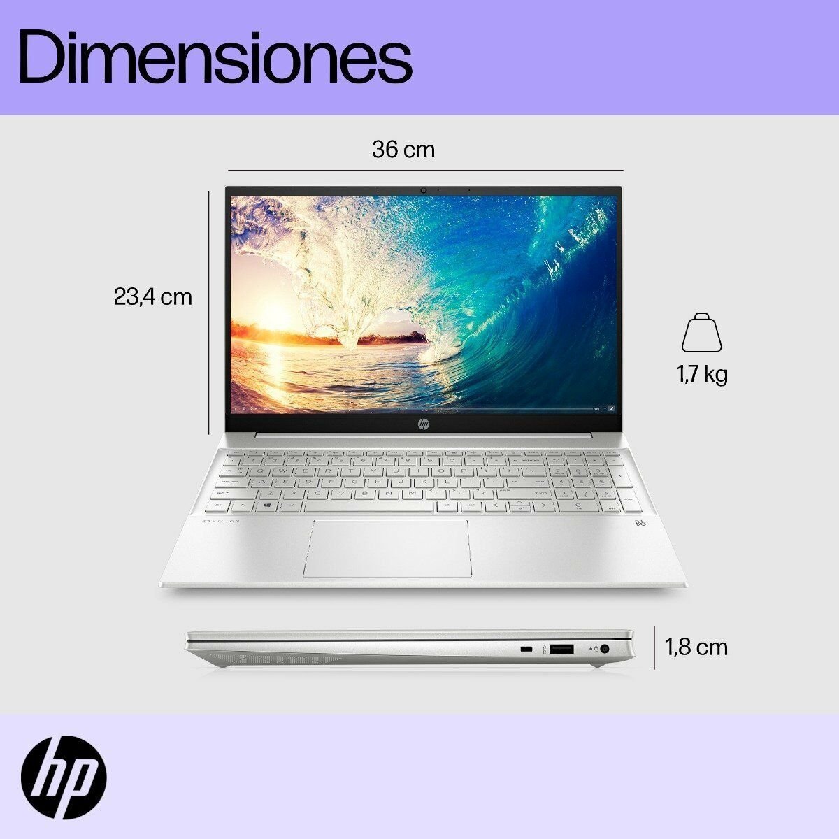 HP Pavilion Portátil 15-eg2519la, Windows 11 Home Single Language