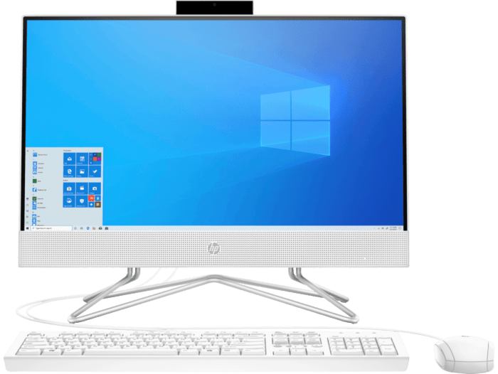 Todo en Uno HP 22-df0014la - 21.5-inch (54.61 cm) - Blanco nieve (140S1AA) - Center facing