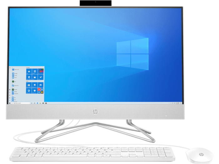 Todo en Uno HP 24-dd0005la - 23.8-inch (60.45 cm) - Blanco nieve (7WS53AA) - Center facing