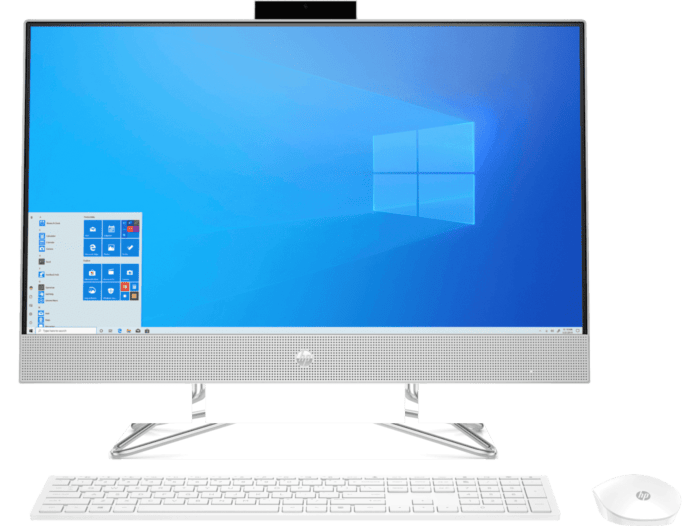 Todo en Uno HP 24-dp0001la - 23.8-inch (60.45 cm) - Plateado natural (7WS95AA) - Center facing