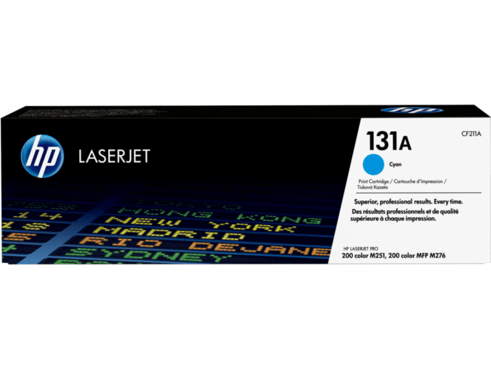 Cartucho de Tóner HP 131A Cian LaserJet Original (CF211A)