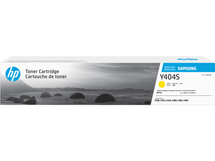 Cartucho de Tóner Samsung CLT-Y404S Amarillo Original (SU448A) - Center facing