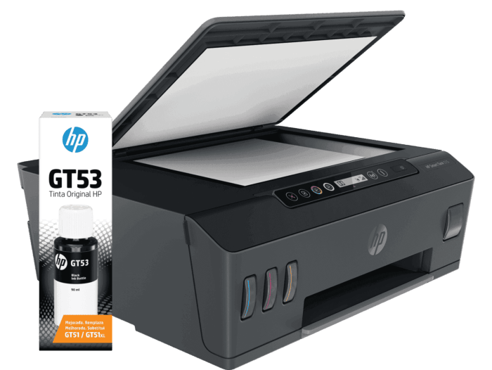 Combo Impresora Multifuncional HP Smart Tank 515 + Botella de Tinta HP GT53 Negra Original (BU-1TJ09A)