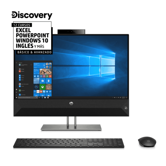 Todo en Uno HP Pavilion 24-xa011la - 23.8-inch (60.45 cm) - Negro brillante (6GQ58AA)