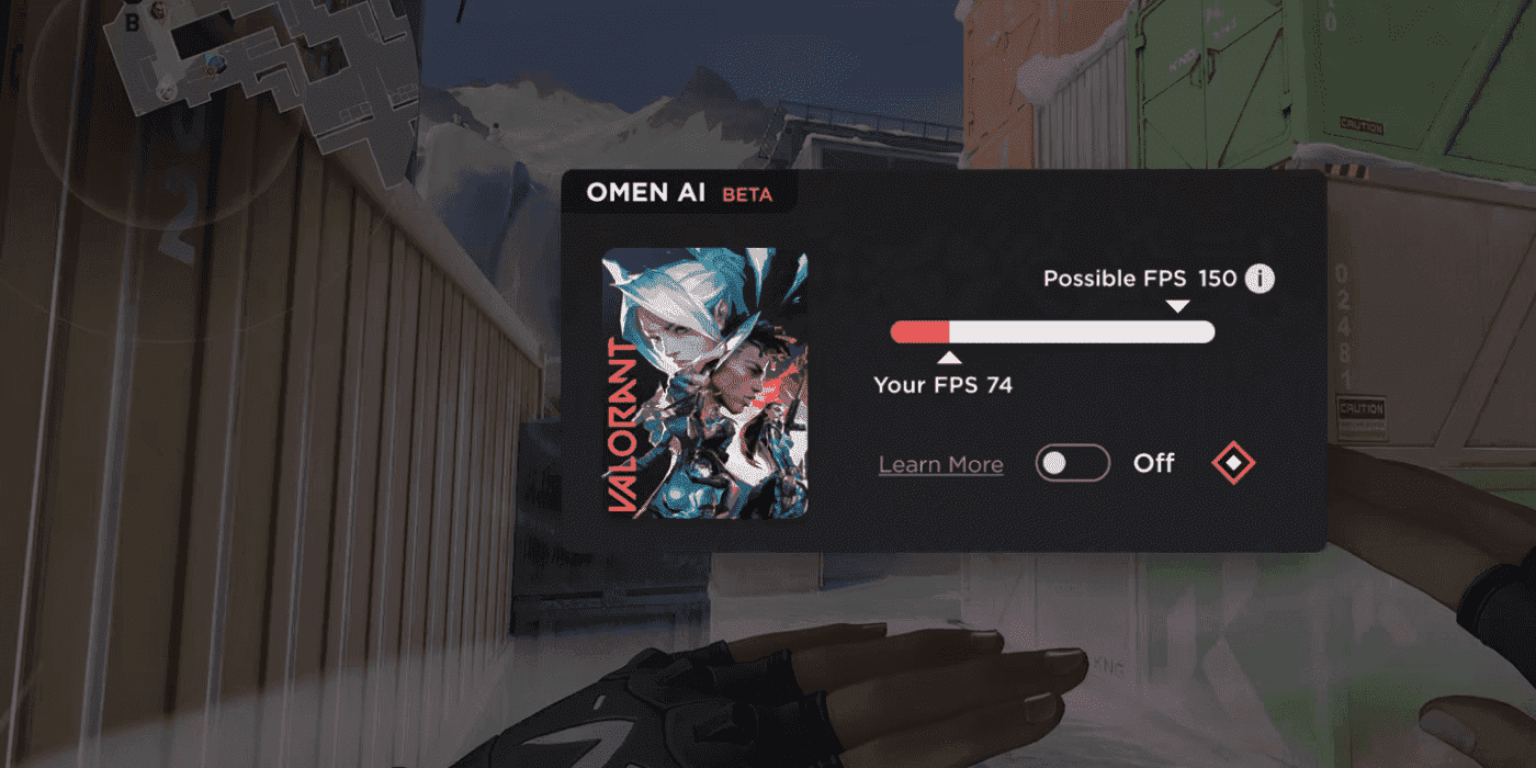 Software OMEN Gaming Hub con perfiles inteligentes de IA para optimización de juegos