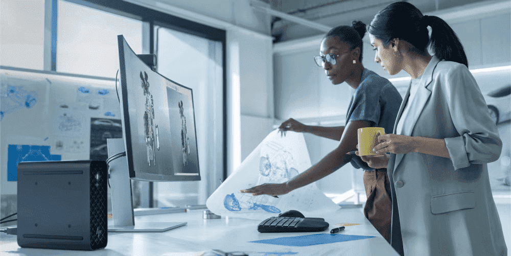 Comparación visual entre NPU y GPU para computadoras con inteligencia artificial