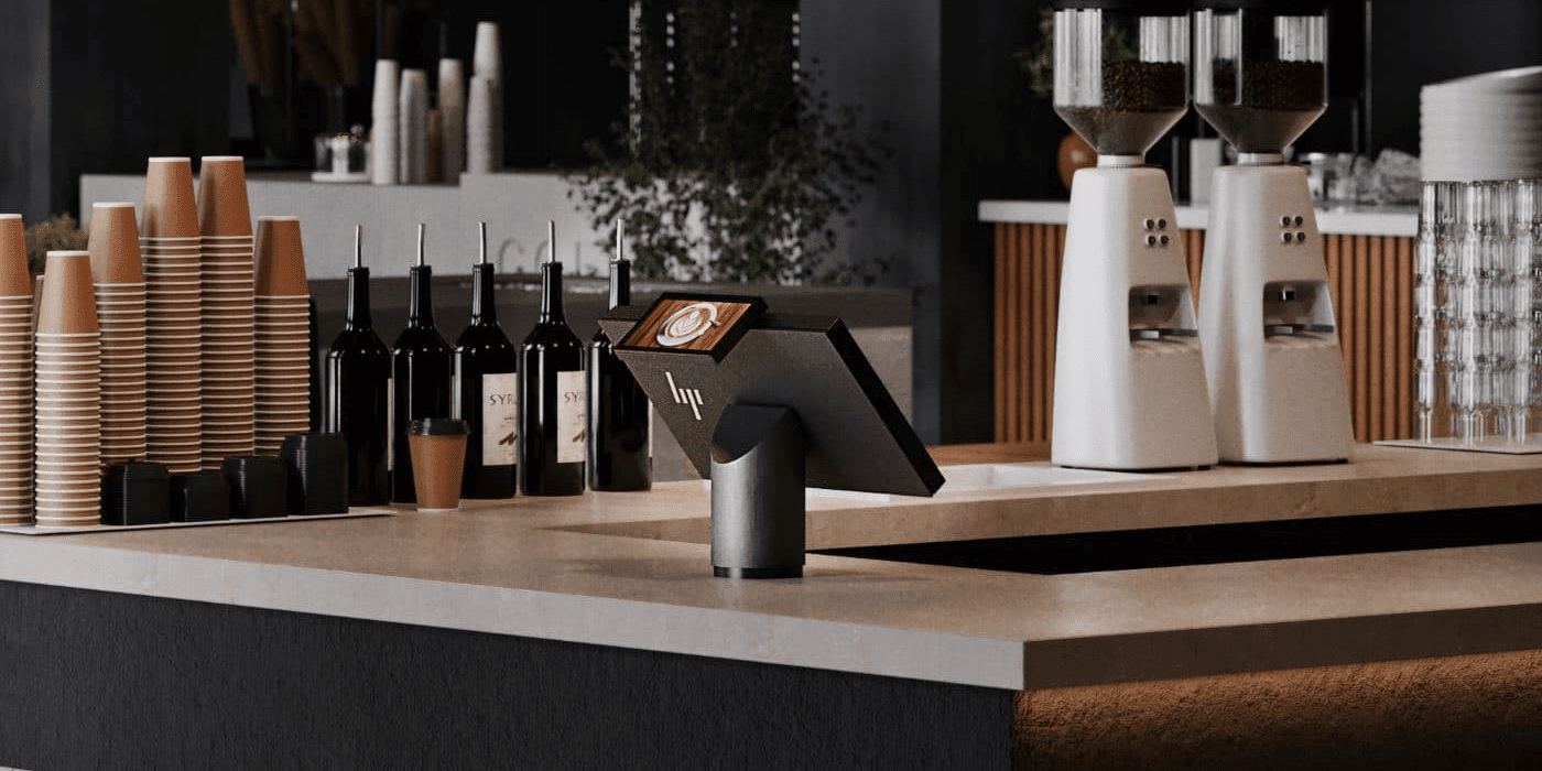 Quiosco inteligente HP con terminal